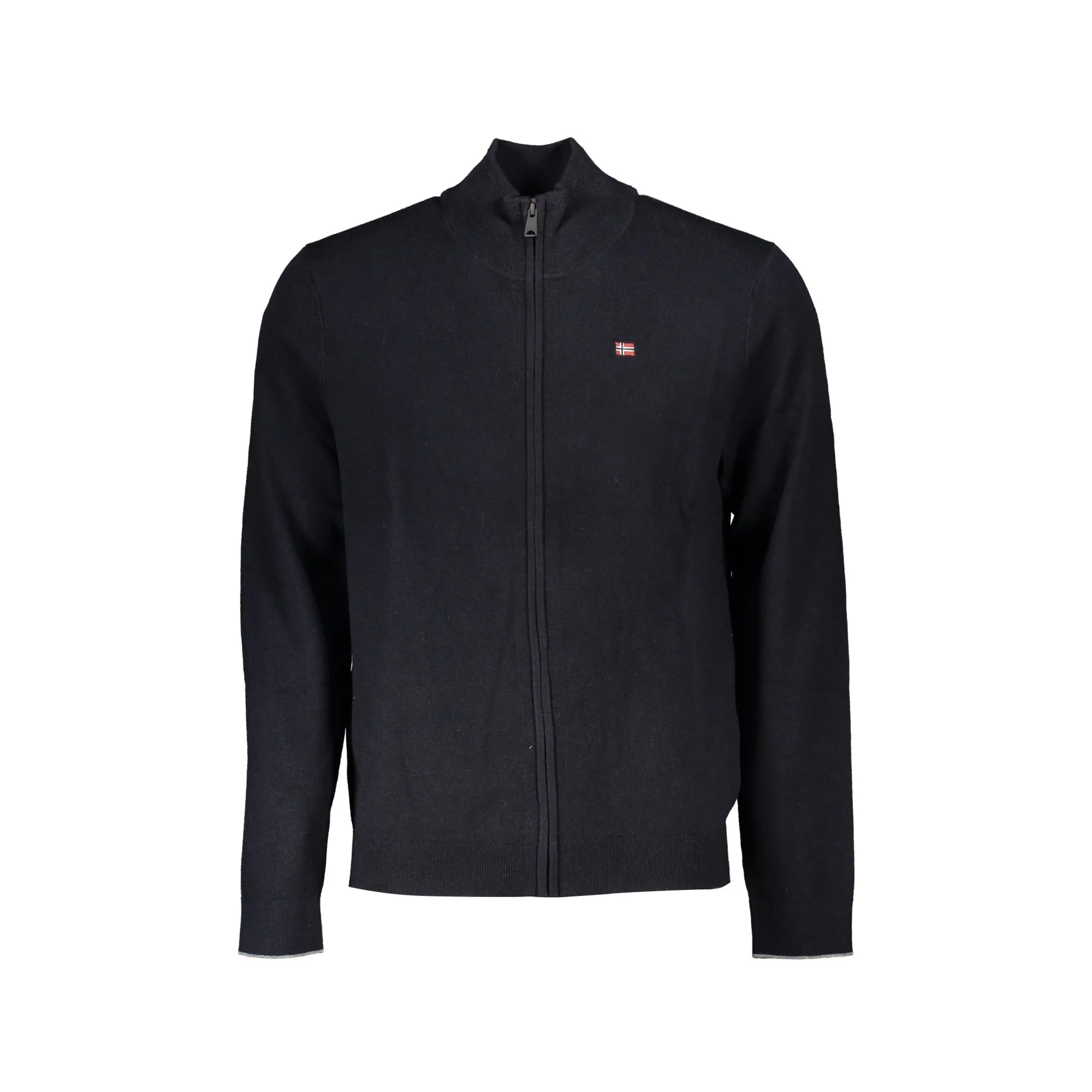 Napapijri Cardigan Uomo Nero con Zip Maniche Lunghe Maglie - foto prodotto